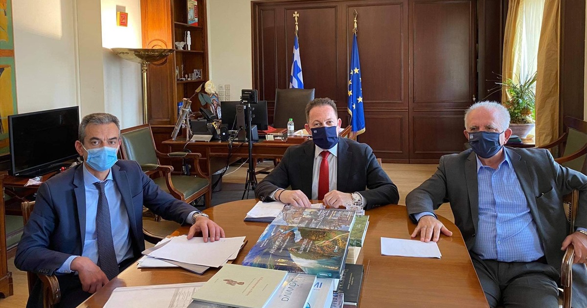 Συνάντηση του Γ. Αναστασίου με τον Στέλιο Πέτσα - Στο επίκεντρο η χρηματοδότηση έργων του Δ. Θηβαίων