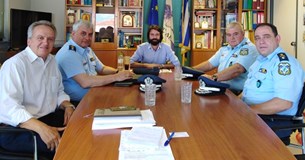Συνάντηση του Δημάρχου Λεβαδέων με Αστυνομική Δνση Περιφέρειας και Βοιωτίας
