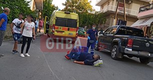 Τροχαίο ατύχημα με δύο μηχανάκια στη Θήβα - Στο Γ.Ν. Θήβας μεταφέρθηκε ο ένας οδηγός