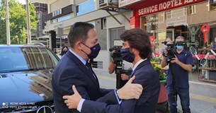 Επίσκεψη του Στέλιου Πέτσα και Γιάννας Αγγελοπούλου - Δασκαλάκη στον Δήμο Λεβαδεών