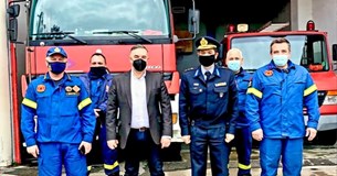 Επίσκεψη Χειμάρα σε Αστυνομία, Πυροσβεστική και ΕΚΑΒ
