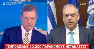 Θεοδωρικάκος σε ΣΚΑΪ: Αποκρούουμε κάθε απειλή στα σύνορα - 40.000 μετανάστες επιχείρησαν να περάσουν από τον Έβρο