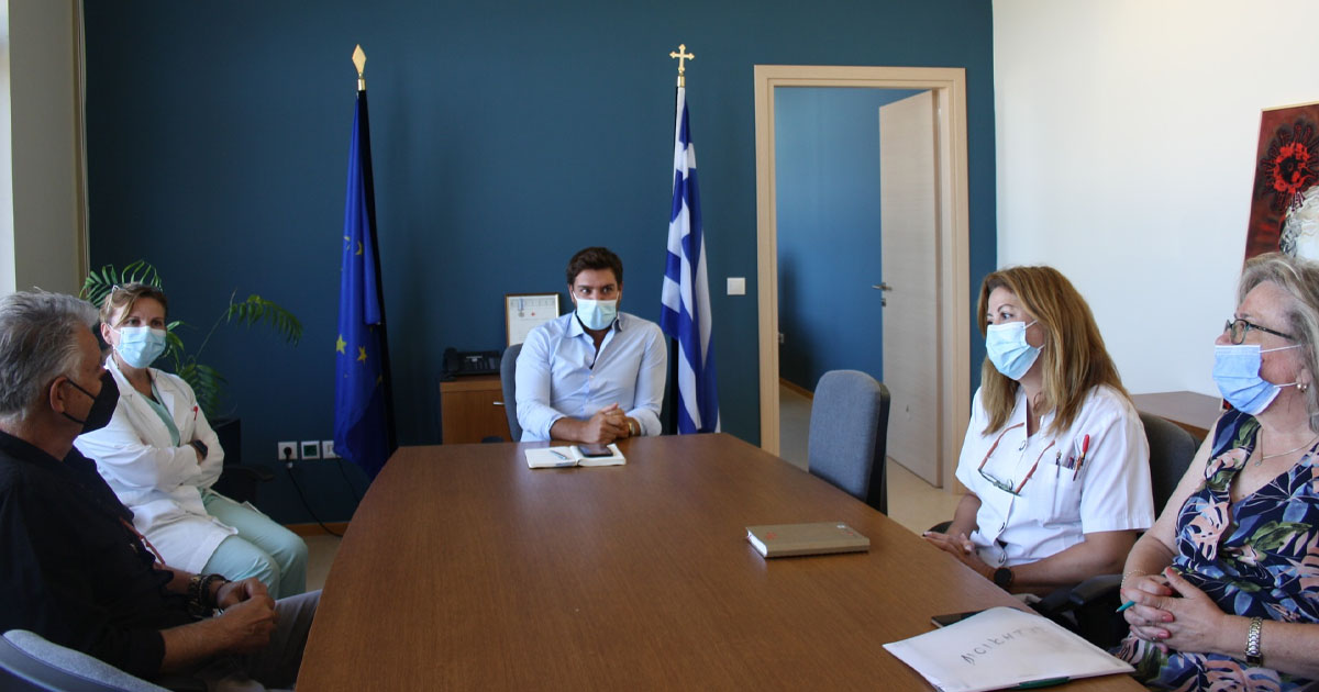 Επίσκεψη του Σπ. Πνευματικού στο Γ.Ν. Χαλκίδας