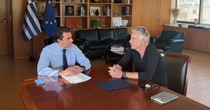 Συνάντηση Σκρέκα-Πνευματικού για την υλοποίηση έργου στον Δήμο Μαντουδίου-Λίμνης-Αγίας Aννας