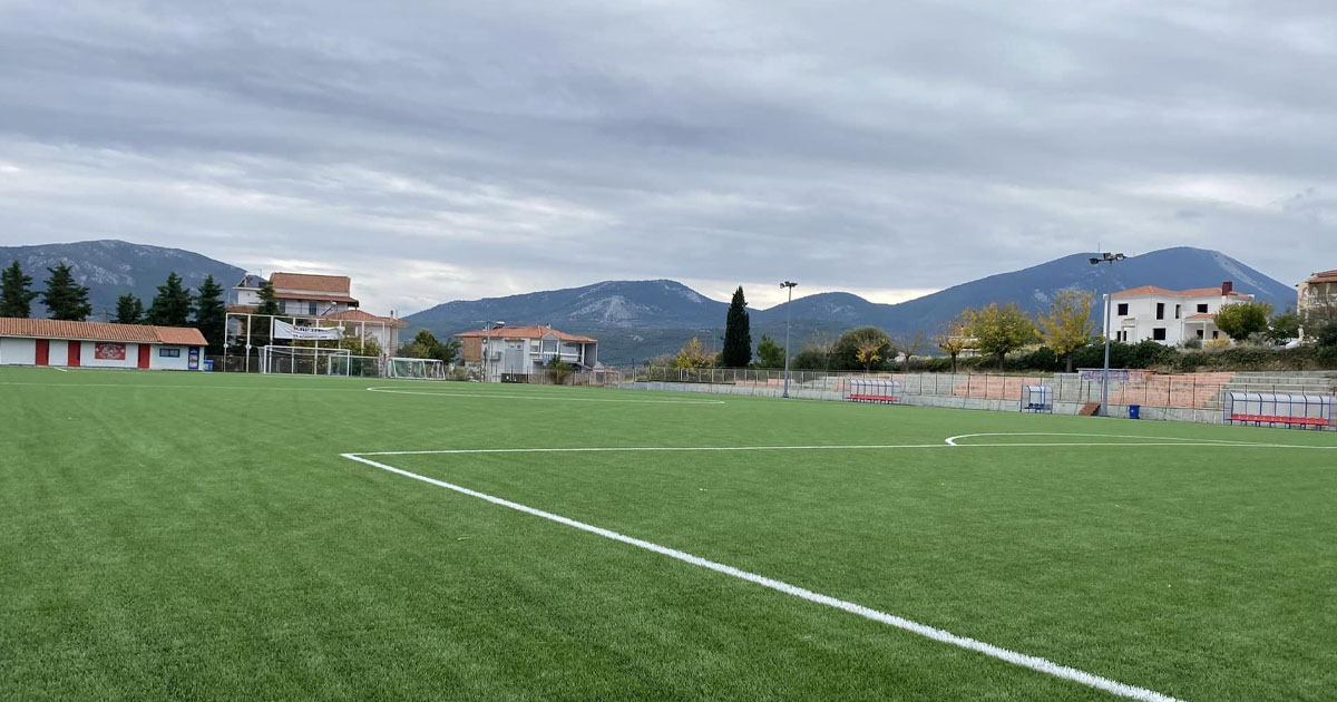 Παραδόθηκε ανακαινισμένο το γήπεδο ποδοσφαίρου Κανήθου «Ι.Καλαμακίδης»