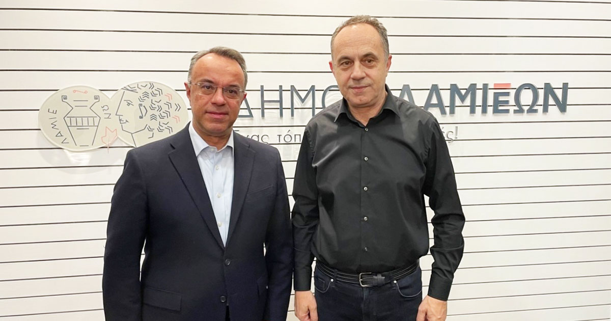 Τον Δήμαρχο Λαμιέων συνάντησε ο Υπ. Υποδομών και Μεταφορών