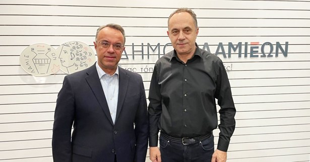 Τον Δήμαρχο Λαμιέων συνάντησε ο Υπ. Υποδομών και Μεταφορών