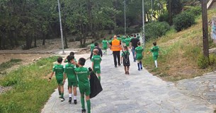 Καθαρισμό πραγματοποίησαν τα παιδιά των Ακαδημιών του Λεβαδειακού στις Πηγές Έρκυνας