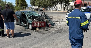 Τροχαίο με έναν νεκρό άντρα έξω από την Θήβα (Φωτογραφίες - Βίντεο)