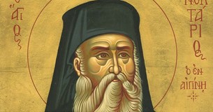 Υποδοχή της δεξιάς χειρός του Αγίου Νεκταρίου στον Ι.Ν. Αγίων Θεοδώρων Θήβας