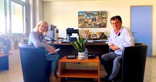 Επίσκεψη της Γιώτας Πούλου στον αντιπεριφερειάρχη Π.Ε. Βοιωτίας κ. Γ. Ντασιώτη