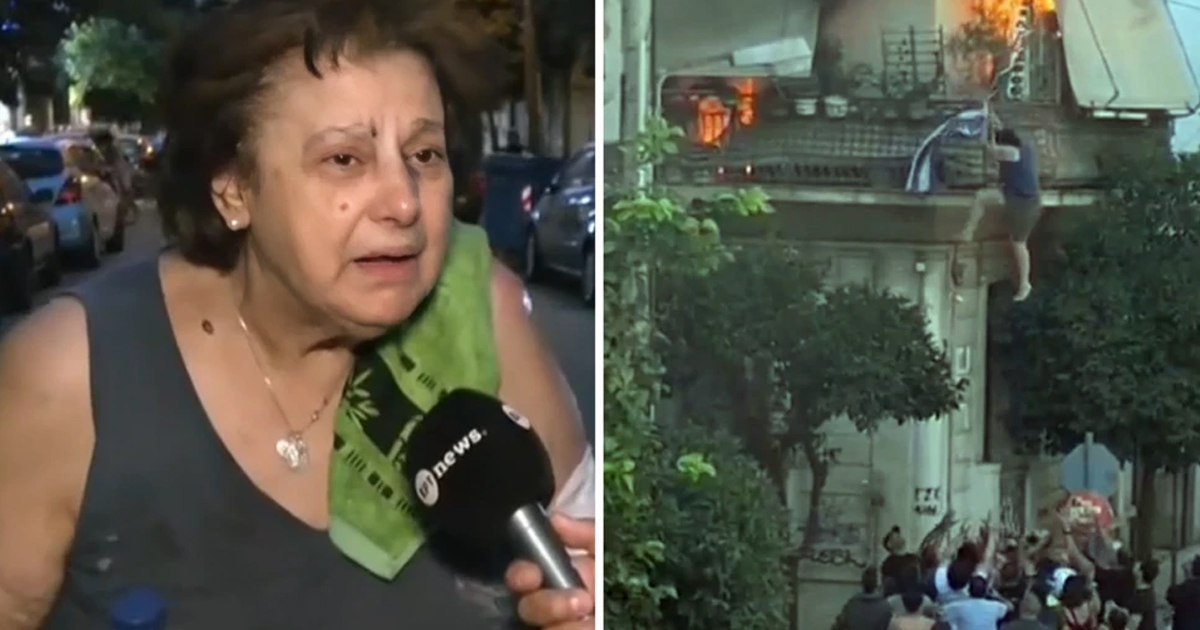 «Αν έφευγα, να πήγαινα με τη σημαία, σαν Ελληνίδα», λέει η 75χρονη που σώθηκε από το φλεγόμενο σπίτι στην Καλλιθέα