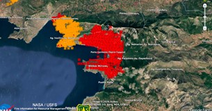 Ασύλληπτο το μέγεθος της καταστροφής από τη πυρκαγιά που ξεκίνησε στον Αγιο Βασίλειο