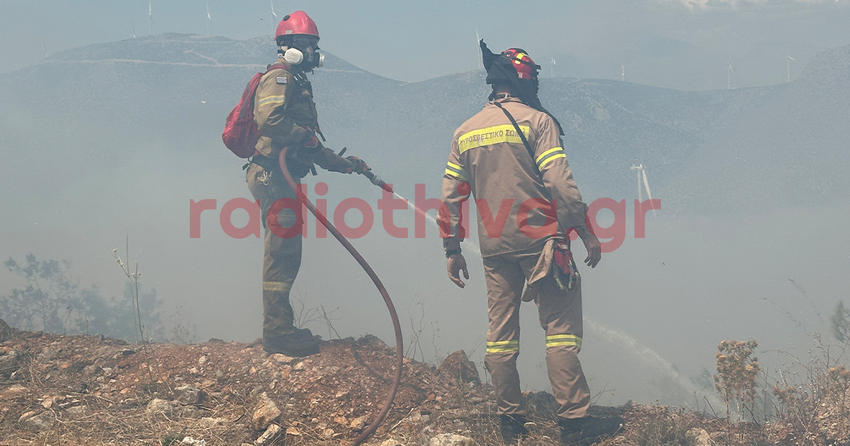 Στο Νοσοκομείο Θήβας δύο πυροσβέστες από τη μάχη με τις φλόγες στο Πόρτο Γερμενό - Ο ένας υπέστη έμφραγμα