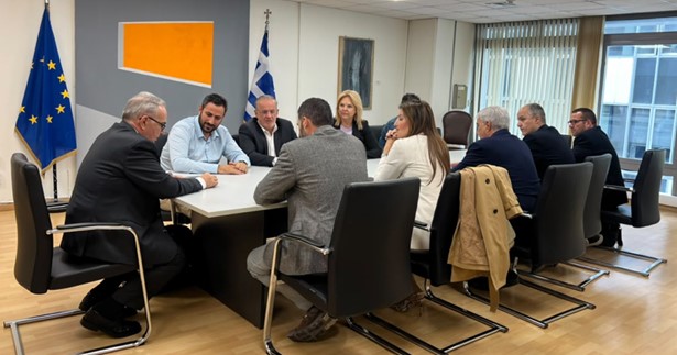 Ευρεία σύσκεψη Σπανού-Βάκα με τον Αν. Υπουργό Εθνικής Οικονομίας & Οικονομικών Νίκο για τις διαβρώσεις στην Αυλίδα