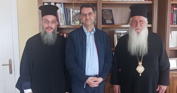 Ο Λευτέρης Κτιστάκης στον Σεβασμιώτατο Μητροπολίτη Γεώργιο