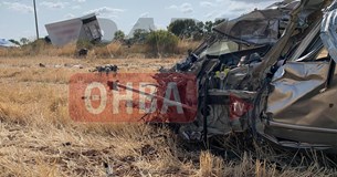 Τροχαίο με 1 νεκρό και 3 τραυματίες στον Ελαιώνα Θηβών (Βίντεο - Εικόνες)