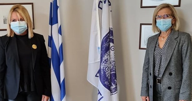 Συνάντηση της Γιώτας Πούλου με την Αντιπεριφερειάρχη Π.Ε. Βοιωτίας