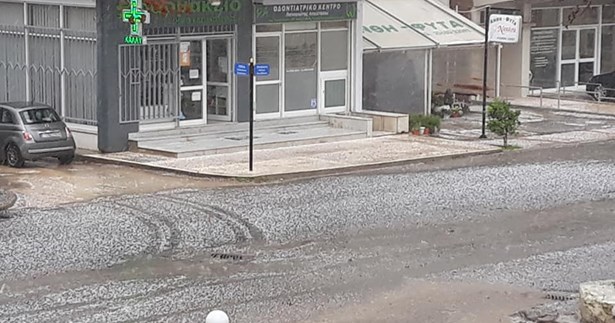 «Έστρωσε» χαλάζι στην Αλίαρτο